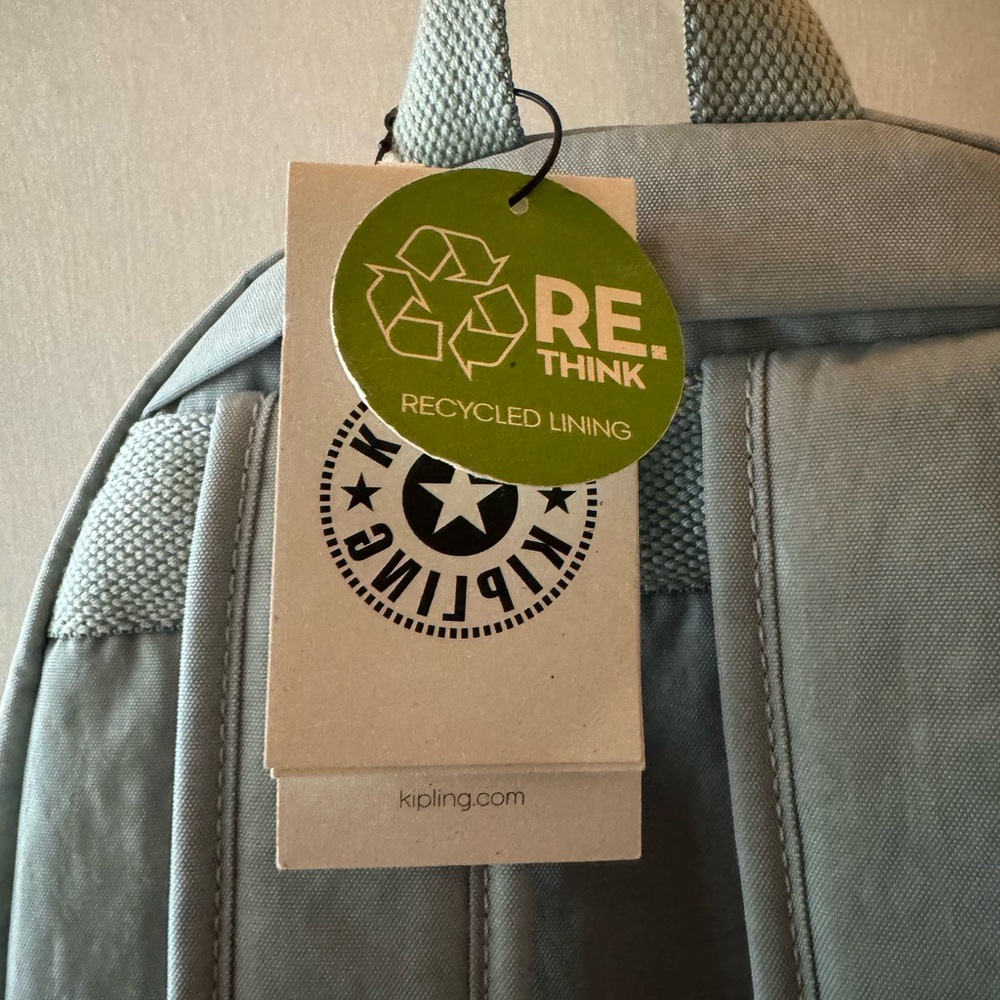 Kipling light blue Backpack with Padded Straps and Water-Resistant Material - Picture 3 of 3